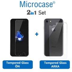 iPhone SE 2020 Ön Arka Set Tempered Glass Cam Ekran Koruma