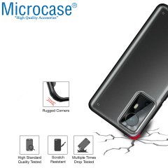 Microcase Xiaomi 12 Pro Luna Serisi Köşe Korumalı Sert Rubber Kılıf - Siyah