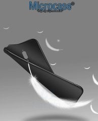 Microcase Xiaomi Redmi 8 Elektrocase Serisi Kamera Korumalı Silikon Kılıf - Siyah + Tempered Glass Cam Koruma