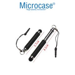 Microcase Universal Tüm Dokunmatik Cihazlarla Uyumlu Akıllı Mini Dokunmatik Kalem 1 Adet AL4649 Siyah