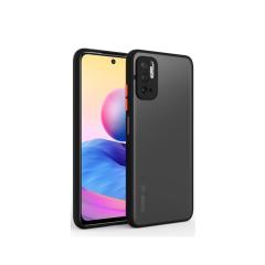 Microcase Xiaomi Redmi Note 10 5G London Serisi Sert Kılıf Buzlu Siyah