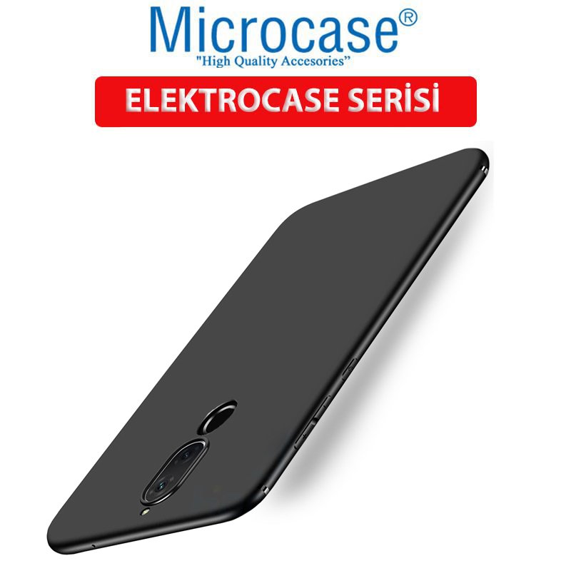 Microcase Xiaomi Redmi 8 Elektrocase Serisi Kamera Korumalı Silikon Kılıf - Siyah
