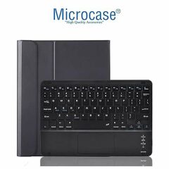 Microcase Lenovo Tab P12 TB370FU 12.7 inch Tablet ile  Uyumlu  Tablet Bluetooth Klavye + Touchpad Standlı Kılıf - Bkk2