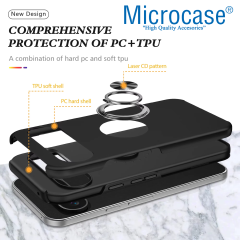 Microcase Google Pixel 9 Pro ile Uyumlu Manyetik Mıknatıslı Yüzük Standlı Kılıf-AL5139