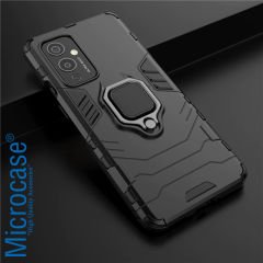 Microcase OnePlus 9 Batman Serisi Yüzük Standlı Armor Kılıf - Siyah