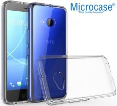 HTC U11 Life İnce Soft Silikon Kılıf + Tempered Cam