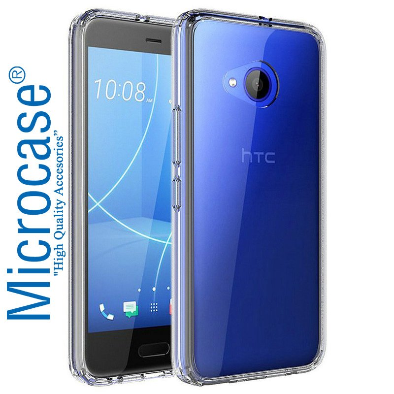 HTC U11 Life İnce Soft Silikon Kılıf + Tempered Cam