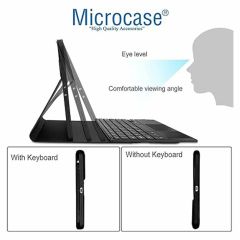Microcase Lenovo Tab P11 2.Nesil ile Uyumlu Tablet Bluetooth Klavye + Touchpad Standlı Kılıf - BKK2