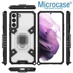 Microcase Samsung Galaxy S22 Plus Capsule Serisi Kayış Askılı Yüzük Standlı Armor Kılıf - AL8119