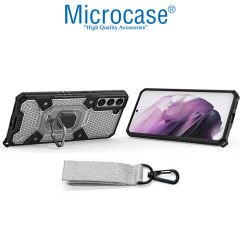 Microcase Samsung Galaxy S22 Plus Capsule Serisi Kayış Askılı Yüzük Standlı Armor Kılıf - AL8119
