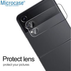 Microcase Samsung Galaxy Z Flip 4 Kamera Camı Lens Koruyucu Nano Esnek Film