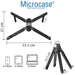 Microcase Notebook Laptop Tablet Telefon Plastik Stand Masaüstü Tutucu 4-11 inch - AL3206