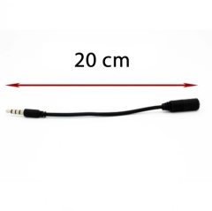2.5 mm Dişi To 3.5 mm Dönüştürücü Aux Ses Kablosu Adaptör