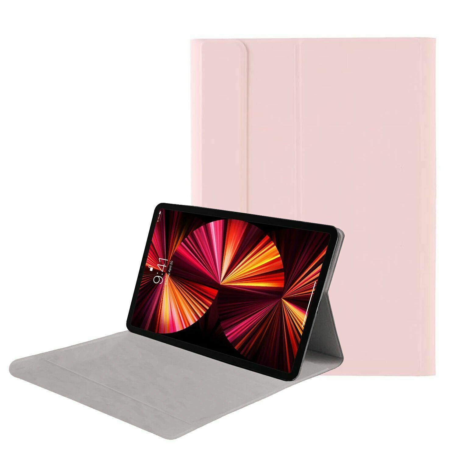 Microcase Huawei MatePad SE 10.4 2022  Tablet ile Uyumlu Sleeve Serisi Mıknatıs Kapak Standlı Kılıf - Pembe AL3319