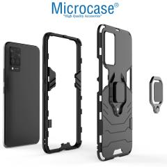 Microcase Vivo V21 4G Batman Serisi Yüzüklü Armor Kılıf - Siyah