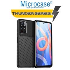 Microcase Xiaomi Poco X3 GT Thunder Serisi Darbeye Dayanıklı Silikon Kılıf - Siyah