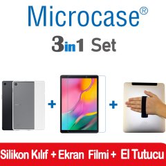 Samsung Tab A 10.1 2019 T510 T515 Silikon Kılıf + FİLM + Tutucu