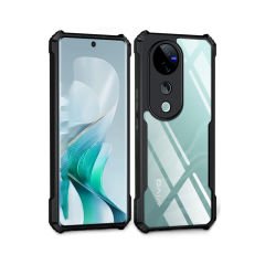 Microcase Vivo v40 ile uyumlu Airbag Serisi Darbeye Dayanıklı Köşe Korumalı Tpu Kılıf - AL3370