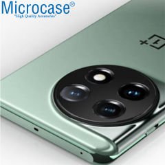 Microcase OnePlus 11 Global Kamera Lens Koruma Halkası - Kapalı Tasarım Siyah AL3401