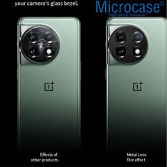 Microcase OnePlus 11 Global Kamera Lens Koruma Halkası - Kapalı Tasarım Siyah AL3401