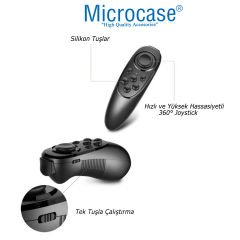 Microcase  VR Sanal Gerçeklik Gözlükleri için Kablosuz Bluetooth Kumanda  Çok Fonksiyonlu Joystick Gamepad-AL4818