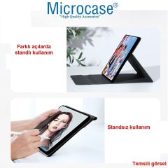 Microcase Honor Pad 9 ile Uyumlu Sleeve Serisi Mıknatıs Kapak Standlı Kılıf-SLBYK
