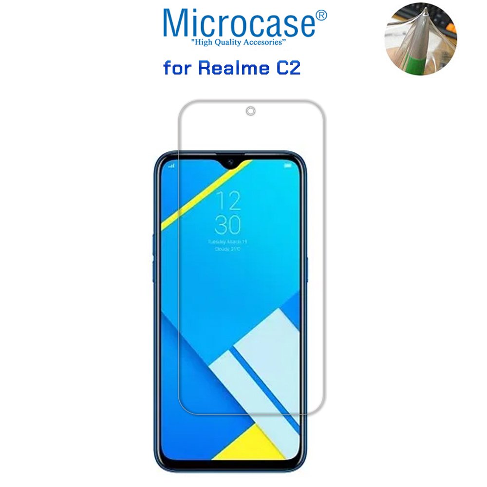 Microcase Realme C2 Full Ön Kaplama Koruma Filmi