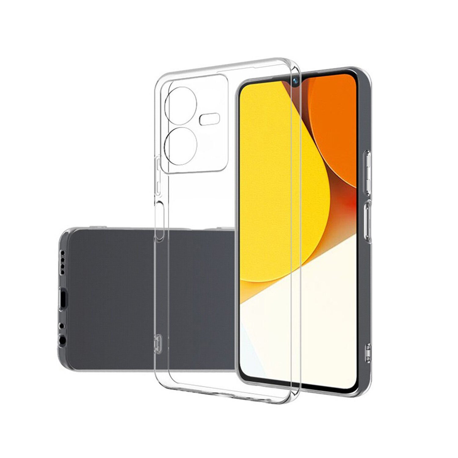 Microcase Vivo Y22S Slim Serisi Soft TPU Silikon Kılıf - Şeffaf AL3324