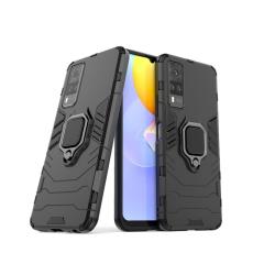 Microcase Vivo Y51 Batman Serisi Yüzüklü Armor Kılıf - Siyah