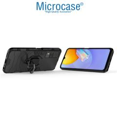 Microcase Vivo Y51 Batman Serisi Yüzüklü Armor Kılıf - Siyah