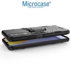 Microcase Vivo Y51 Batman Serisi Yüzüklü Armor Kılıf - Siyah