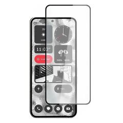 Microcase Nothing Phone 2 Tam Kaplayan Çerçeveli Tempered Ekran Koruyucu - Siyah AL3276