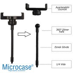Microcase  2in1 Selfie Ring  Halka Işıklar için   Yedek Parça Telefon Tutucu  Set -AL4817