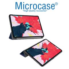 Microcase iPad Pro 12.9 2021 5.Nesil Delüx Leather Standlı Kılıf - Siyah