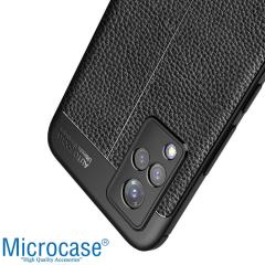 Microcase Vivo V21 4G Leather Tpu Silikon Kılıf - Siyah
