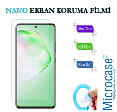 Microcase Samsung Galaxy A91 Premium Matte Silikon Kılıf + Nano Esnek Ekran Koruma Filmi