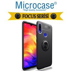 Xiaomi Redmi Note 7 Focus Seri Yüzük Standlı Kılıf + CAM (SEÇİN)