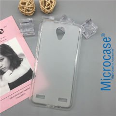 ZTE Blade A520 Pudding Serisi Silikon Kılıf Şeffaf + Cam Koruma