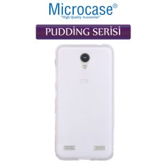 ZTE Blade A520 Pudding Serisi Silikon Kılıf Şeffaf + Cam Koruma