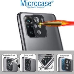 Microcase Xiaomi Poco M5s (Global) Kamera Lens Koruma Halkası - Kapalı Tasarım Siyah AL3401