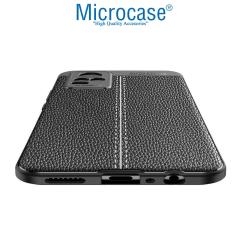 Microcase Vivo V21e 4G Leather Tpu Silikon Kılıf - Siyah