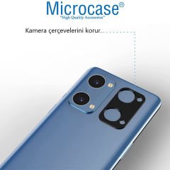 Microcase OnePlus Nord 2T Kamera Lens Koruma Halkası - Kapalı Tasarım Siyah AL3401