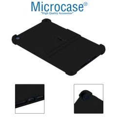 Microcase Huawei MatePad SE 10.4 inch 2022 Tablet için Standlı Silikon Kılıf - Siyah AL3309
