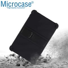 Microcase Huawei MatePad SE 10.4 inch 2022 Tablet için Standlı Silikon Kılıf - Siyah AL3309