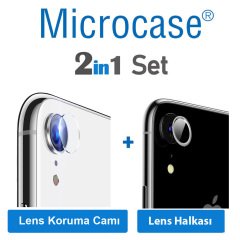 Apple iPhone XR Kamera Lens Koruma Camı + Lens Koruma Halkası
