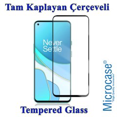 Oneplus 8T Tam Kaplayan Çerçeveli Tempered Cam Siyah