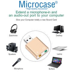 Microcase 7.1 Kanal Usb Ses Kartı - AL2587