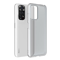 Microcase Xiaomi Redmi Note 11S Global 2022 Luna Serisi Köşe Korumalı Sert Rubber Kılıf - Şeffaf