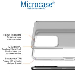 Microcase Xiaomi Redmi Note 11S Global 2022 Luna Serisi Köşe Korumalı Sert Rubber Kılıf - Şeffaf