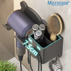 Microcase Çok Fonksiyonlu Saç Kurutma Makinası ve Banyo Malzemeleri İçin Düzenleyici Askılık Stand - AL5050